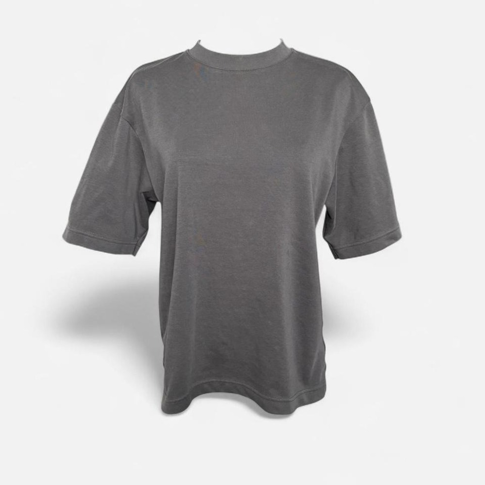 Grey UNIQLO 100% cotton oversized t-sh